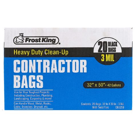 Haultail Woven Contractor-Bag 42-Gallons White Outdoor Polypropylene  Construction Zip Tie Trash Bag (20-Count) in the Trash Bags department at  Lowes.com