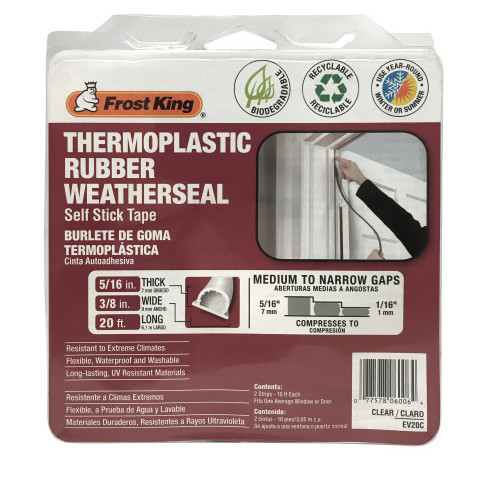 Rubber Foam Weatherseal  Frost King® Weatherization Products